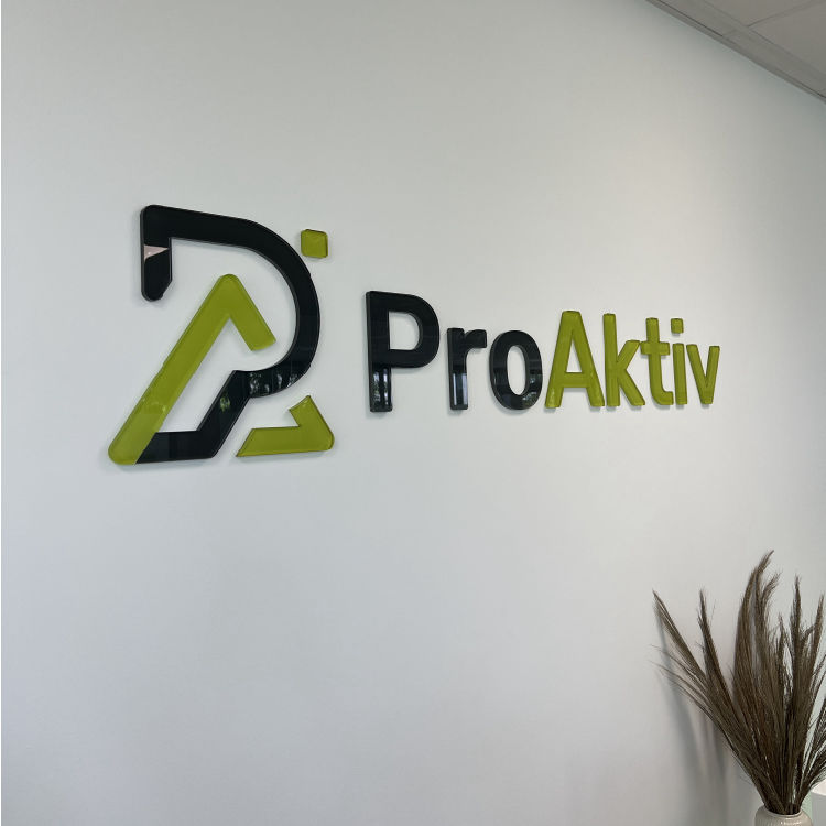 3D Logo 3D Text Wandlogo